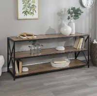 BS60XMWBW Metal & Barnwood 50 Bookshelf