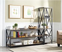 BS60XMWBW Metal & Barnwood Bookshelf (50 Inch)-2