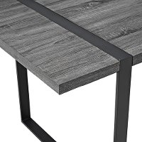 Charcoal Wood Dining Table - Urban Blend-2