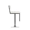 White/ Chrome Adjustable Bar Stool (Set of 2) - Chez-5
