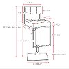 White/ Chrome Adjustable Bar Stool (Set of 2) - Chez-8