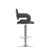 Black Swiveling Adjustable Bar Stool (Set of 2) -5