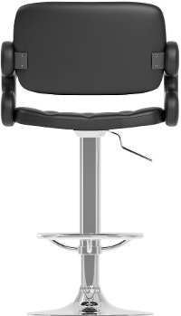 Black Swiveling Adjustable Bar Stool (Set of 2) -6