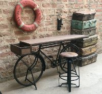 Brown and Black 5 Piece Counter Height Dining Set - Bicycle