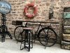 Brown and Black 5 Piece Counter Height Dining Set - Bicycle -2