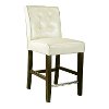 Cream Bonded Leather Counter Height Stool - Antonio-3