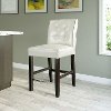 Cream Bonded Leather Counter Stool - Antonio