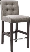 Gray Tweed Bar Stool - Antonio