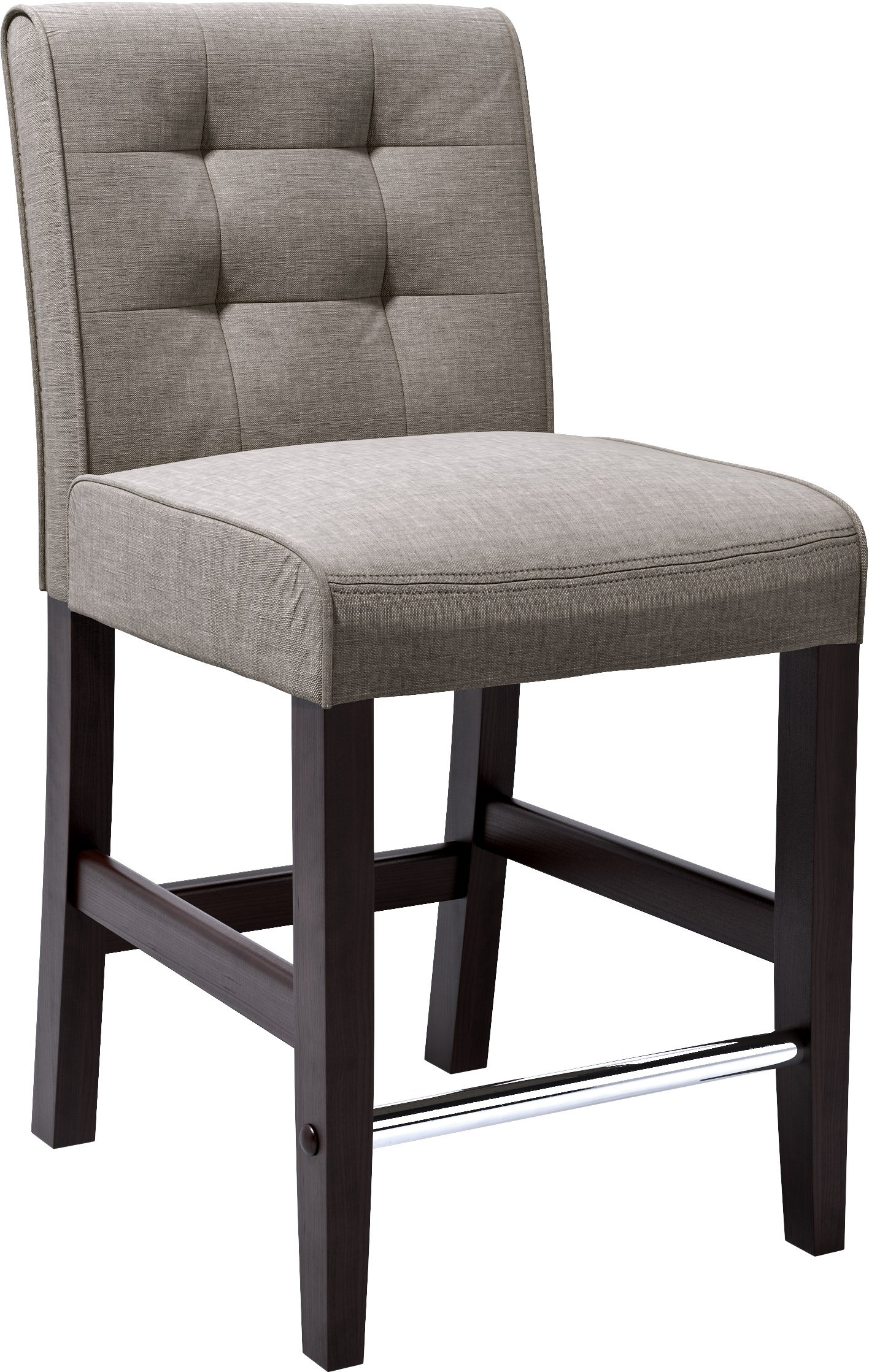 Gray Tweed Counter Height Stool - Antonio-1