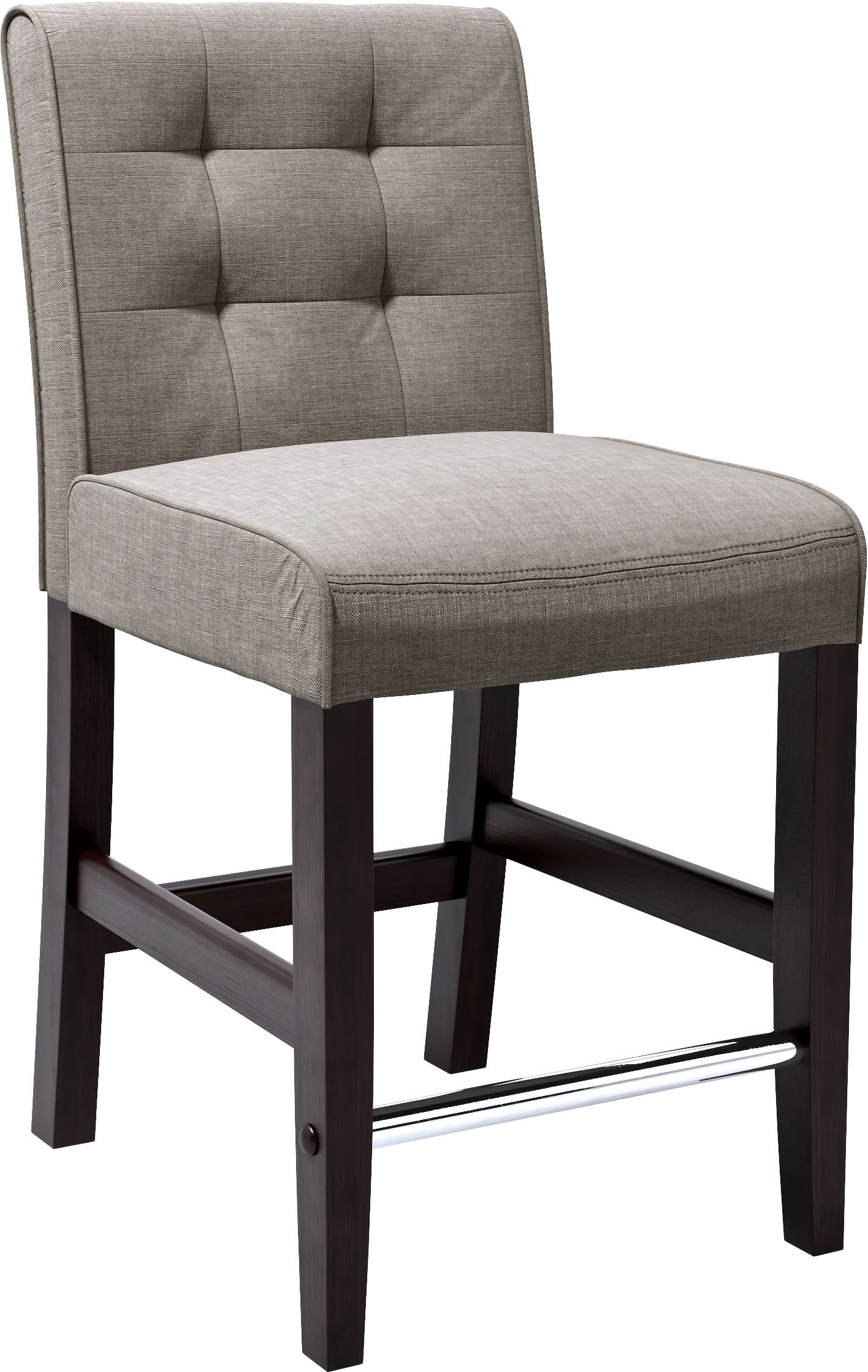 Gray Tweed Counter Height Stool - Antonio-1
