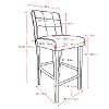 Gray Tweed Counter Height Stool - Antonio-3