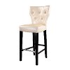 Cream Bonded Leather Bar Stool (Set of 2) - Kings-4