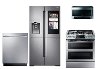 KIT Samsung 4 Piece Samsung Stainless Steel Kitchen Appliance Package with Gas Range