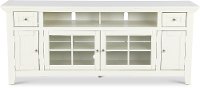 72 Inch Modern Country White TV Stand - Tidewater