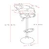 Open-Back Adjustable Bar Stool (Set of 2)