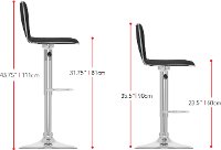 Tall Curved-Back Adjustable Bar Stool (Set of 2)-6