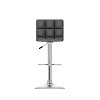 Black High-Back Adjustable Bar Stool (Set of 2)-2
