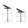 Round Open Back Adjustable Bar Stool Set of 2-2