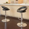 Round Open Back Adjustable Bar Stool Set of 2-3