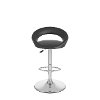Round Open Back Adjustable Bar Stool Set of 2-5