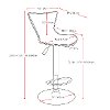 Tall Curved-Back Adjustable Bar Stool (Set of 2)-5
