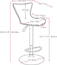 Tall Curved-Back Adjustable Bar Stool (Set of 2)-5