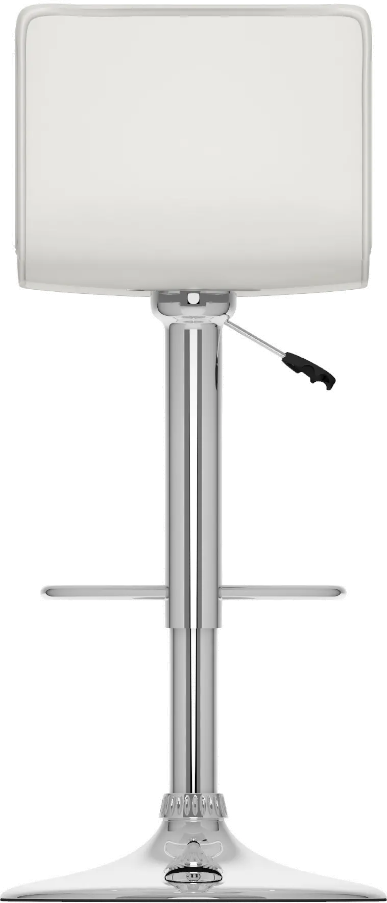 White High-Back Adjustable Bar Stool (Set of 2)-5