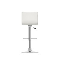 White High-Back Adjustable Bar Stool (Set of 2)-5
