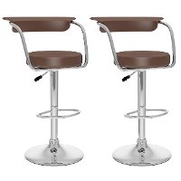 Open-Back Adjustable Bar Stool (Set of 2)