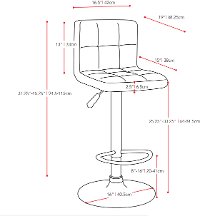 High-Back Adjustable Bar Stool (Set of 2)-6