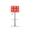 Red High-Back Adjustable Bar Stool (Set of 2)-2