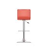 Red High-Back Adjustable Bar Stool (Set of 2)-5