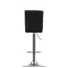 Black Bonded Leather Adjustable Bar Stool (Set of 2)-6