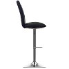 Black Bonded Leather Adjustable Bar Stool (Set of 2)-7