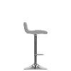 White Bonded Leather Adjustable Bar Stool (Set of 2)-6