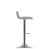 White Bonded Leather Adjustable Bar Stool (Set of 2)-8