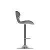 White Bonded Leather Adjustable Bar Stool (Set of 2)-7