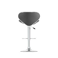Black Form-Fitting Adjustable Bar Stool (Set of 2)-4