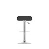 Black Curved Adjustable Bar Stool (Set of 2)-2