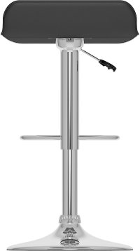 Black Curved Adjustable Bar Stool (Set of 2)-2