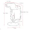 Adjustable Bar Stool with Footrest Set of 2