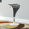 Two-Toned Adjustable Bar Stool in Black and White (Set of 2)-2