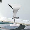 Two-Toned Adjustable Bar Stool in Black and White (Set of 2)-2
