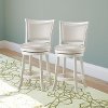 White Wash Counter Bar Stool (Set of 2) - Woodgrove