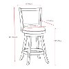 White Wash Counter Height Stool (Set of 2) - Woodgrove-3