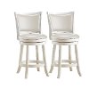 White Wash Counter Height Stool (Set of 2) - Woodgrove-4
