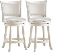 White Wash Counter Height Stool (Set of 2) - Woodgrove-4