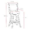 White Wash Bar Stools (Set of 2) - Woodgrove