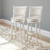 White Wash Bar Stools (Set of 2) - Woodgrove-2