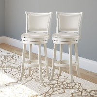 White Wash Bar Stools (Set of 2) - Woodgrove-2